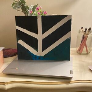 Abstract Black and White Canvas Art